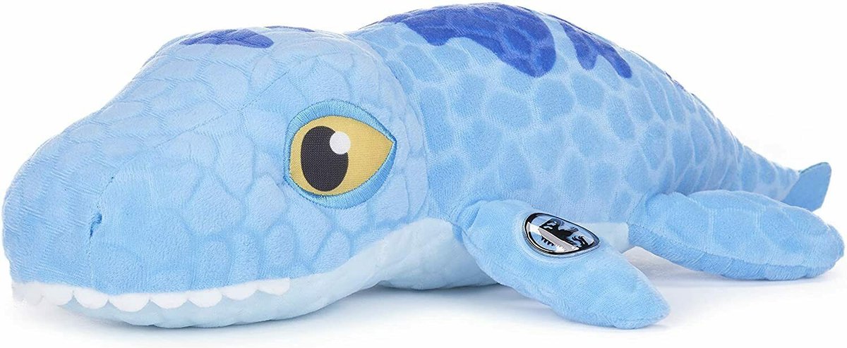 Jurassic World Dinosaurus Camp Cretaceous (Blauw) Pluche Knuffel 40 cm {Jurassic Park Plush Toy | Speelgoed knuffeldier knuffelpop voor kinderen jongens meisjes | T-Rex Dino Draak Dragon Dinosaurus}